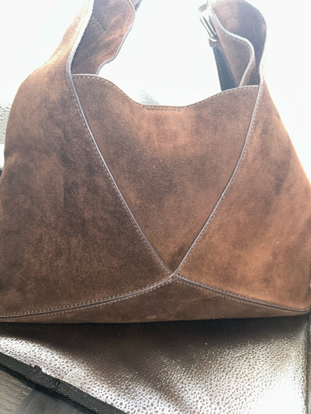 Dune London Dearest Suede Oversized Slouchy Hobo Shoulder Bag - Picture 8 of 17